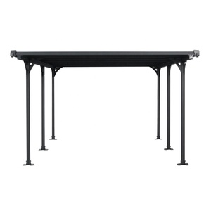 Abri de voiture en aluminium <span class=keywords><strong>avec</strong></span> revêtement en poudre à <span class=keywords><strong>toit</strong></span> <span class=keywords><strong>plat</strong></span> 10x16 <span class=keywords><strong>avec</strong></span> certificats CE Reach BSCI QMI Sedex ISO - Product Image 3