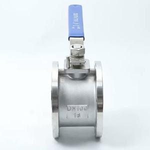 صمام كروي من الفولاذ المقاوم للصدأ من نوع الويفر مع تشغيل يدوي بالرافعة، تصنيف PN16 للاستخدام الصناعي - Product Image 4