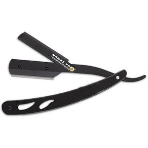 Rasoir de barbier à lame droite 100% acier inoxydable, outil de rasage de haute qualité pour un toilettage de précision, idéal pour les professionnels des salons - Product Image 1