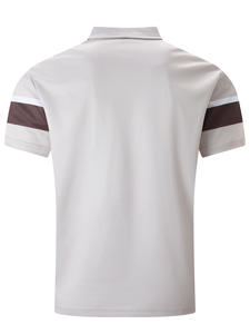 เสื้อโปโลผ้าไอซ์ซิลค์แขนสั้นสำหรับผู้ชายเสื้อยืดผ้าแจ็คการ์ดปกแบบไม่ใช้เหล็กเสื้อลำลองสำหรับนักธุรกิจวัยรุ่นยอดนิยม - Product Image 4