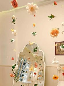 Mur de fleurs flottantes, toile de fond suspendue, guirlande de fleurs suspendue, kit personnalisé, bricolage, ensemble de fleurs pour plafond, guirlande, décoration murale - Product Image 3