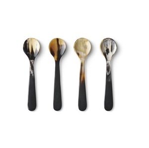 Cuchara hecha a mano de cuerno de búfalo para uso en la cocina con logotipo personalizado, cuchara de cuerno de buey, nuevo diseño único de cuchara de cuerno - Product Image 3