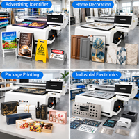 Mesin Printer Inkjet UV Flatbed Multifungsi 6040 A2 untuk Pencetakan Digital pada Akrilik, TPU, Label Kristal, dan Silinder