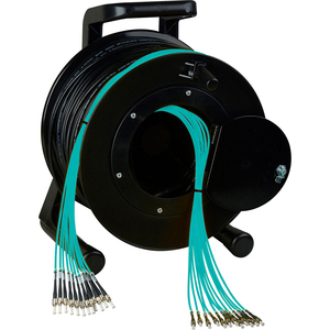 Xách tay có thể thu vào 12 lõi LC chế độ duy nhất sợi quang vá dây 1000ft bọc thép chiến thuật Reel cho PoE IP TCP mạng - Product Image 3