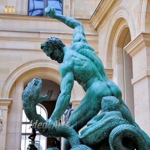 <span class=keywords><strong>Escultura</strong></span> mítica de bronce <span class=keywords><strong>griega</strong></span> de estilo antiguo personalizada para decoración de exteriores de Hércules matando a la serpiente - Product Image 3