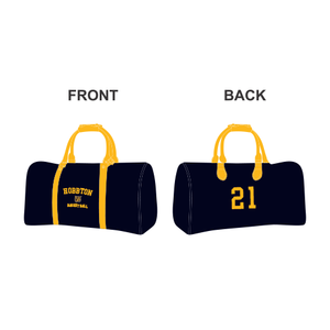 Bolsa de Deporte HOBTON para Equipo de Baloncesto, Negra con Asas Amarillas, Informal, de Poliéster, con Logotipo Personalizado - Product Image 1