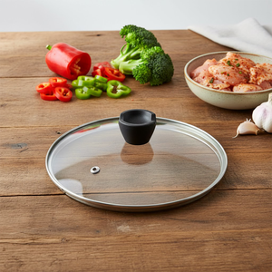 ฝาแก้วพร้อมปุ่มพลาสติกสำหรับหม้อซุปและหม้อต้มน้ำซุป - Product Image 1