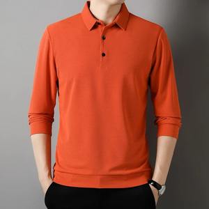 Diseño personalizado transpirable para hombre para Polos de algodón suave de talla grande patrón sólido cuello alto venta directa de fábrica informal - Product Image 4