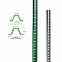 Poteau de signalisation en acier inoxydable en forme de U, étanche, galvanisé, thermolaqué, résistant aux rongeurs et à la décomposition, couleur personnalisable, pour clôture – Vente en gros