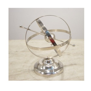 Iron Wire Frame World Globe Black Painted For Home Office <b>Table</b> <b>Top</b> <b>Decorative</b> - Product Image 4