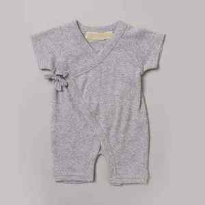 Mimi Organic Coton biologique certifié GOTS de haute qualité Bébé 0-12 mois Manches courtes Boutons pression Respirant Hypoallergénique - Product Image 2