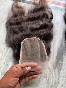 Cabello Humano Remy Natural Ondulado Indio Virgen de 24 Pulgadas, Extensiones Premium con Doble Trama a Máquina para Pelucas, Permanente, Negro Natural - Product Image 3