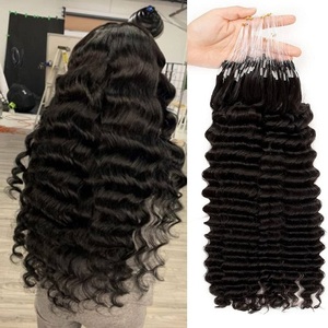 Extensiones de cabello humano de un solo donante liso crudo 100% de la India con cutículas alineadas sin desprendimiento - Product Image 1