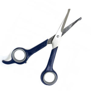 Mango de plástico azul marino Chi Comprar tijeras para el cuidado de mascotas Tijeras para mascotas de punta roma de acero al carbono de 6 pulgadas - Product Image 3
