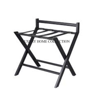 ชั้นวางกระเป๋าเหล็กเคลือบผิวด้านสีดำสำหรับติดตั้งในโรงแรมสไตล์ร่วมสมัยพร้อมราคาลดราคาที่เรียบง่าย - Product Image 1