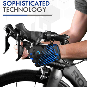 Los mejores guantes deportivos de cuero para ciclismo Pantalla táctil a prueba de sudor de alto agarre Compatible para el máximo rendimiento Gimnasio al aire libre - Product Image 4