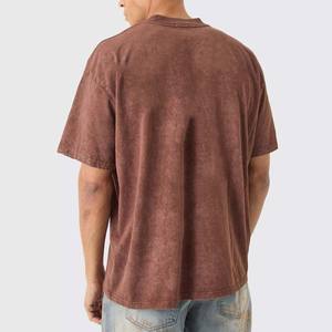 เสื้อยืดผ้าฝ้าย100% ขนาดใหญ่พิเศษสำหรับผู้ชายเสื้อยืดซักด้วยกรดไซส์ใหญ่พิเศษ - Product Image 2