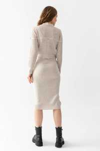 ชุดเสื้อถักสองชิ้นสำหรับผู้หญิง สไตล์เสื้อแขนยาวพร้อมเดรสสายเดี่ยว ใส่สบาย เหมาะสำหรับใส่ทำงานหรือใส่ในชีวิตประจำวัน - Product Image 6