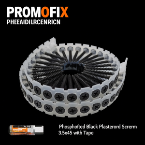 PROMOFIX Vite per Cartongesso Nera Fosfatata 3.5X45 con Nastro - Product Image 3