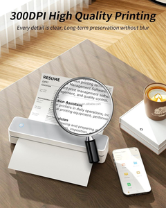 Printing Machine Portable Printer Wireless for Travel, Inkless Thermal Printer Supports Bluetooth Wireless Receipt Printer - Product Image 3