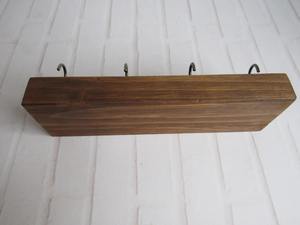 Organisateur de clés en bambou naturel, finition écologique, pour la maison et le bureau, disponible au prix d'usine. - Product Image 2