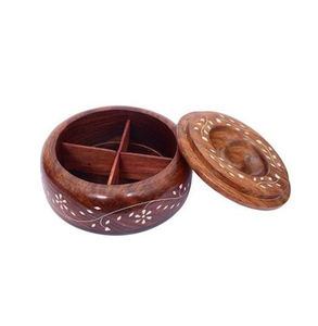 Conteneurs de boîte à épices en bois de luxe avec cuillère pour cuisine hôtel restaurant prix de gros raisonnable. - Product Image 6