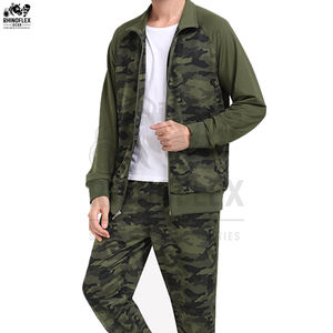 Men's Customized Camouflage Tracksuits Printed Private Label Slim Sweatpants & <b>Hoodie</b> Oem Camouflage Zipper Tracksuits Set - Product Image 5