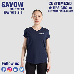 Camisetas de manga corta con estampado personalizado para mujer, venta al por mayor, colección de verano transpirable relajada informal, ecológica - Product Image 5