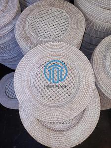 Captivatingly Unique Natural <b>Rattan</b> Chargers Plates <b>Rattan</b> <b>Placemat</b> Round for Dining Table - Product Image 6