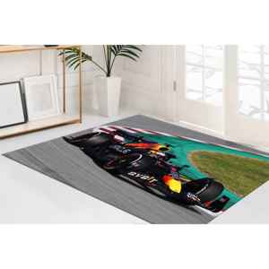 Formula 1 Race <b>Car</b> <b>Rug</b>: Red Bull Motorsport Decor, Printed <b>Rug</b>,Chenille <b>Rug</b> - Product Image 1
