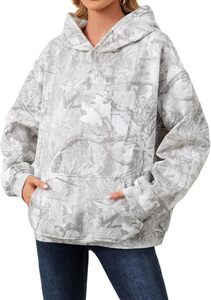 Wholesale Customized Winter <b>Women</b> Oversized Front Hoodie Long Sleeve Pullover OEM Private Label <b>Fleece</b> Direct Factory Supplier - Product Image 5