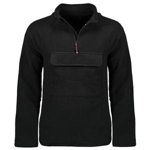 Veste en polaire tendance à col montant et poche avant, coupe moderne pour homme, vêtement d'hiver essentiel, coupe moderne, douce et chaude, veste pour homme - Product Image 2