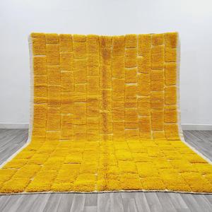 Alfombra marroquí de diseño personalizado hecha a mano, alfombras de lana bereber Beni Ourain anudadas a mano al por mayor precio barato hecho a mano en la India de ITHL - Product Image 5