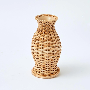 Vase en rotin lot de 3 fabriqué au Vietnam matériau écologique pour la décoration intérieure et la vaisselle en gros - Product Image 2