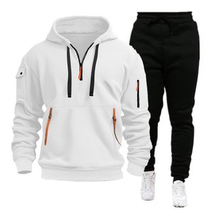 Chándal deportivo personalizado con logotipo personalizado para hombre, ropa deportiva para entrenamiento, chaqueta con capucha y cremallera, chándal para correr - Product Image 2