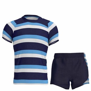 Uniforme de rugby unisexe en polyester léger OEM pour adultes Ensemble chemise et short de sport respirant pour l'entraînement - Product Image 3