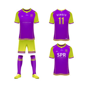 Ensemble de maillots de football pour enfants personnalisés, uniformes de football à séchage rapide, découpe automatisée, impression par sublimation, nom personnalisé inclus - Product Image 6