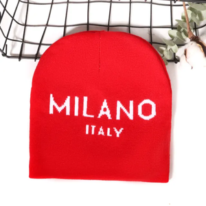 Bonnet d'hiver motif Jacquard MILANO 100% acrylique Style de rue Hip-pop sans manchette, design de personnage tricoté, nouveauté - Product Image 5