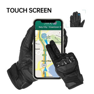 Nuevo estilo, guantes de carreras de motos de alta calidad para hombres, dedo completo, impermeables, transpirables, de cuero, personalizables para deportes de adultos - Product Image 3