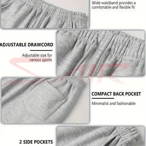 Logo personnalisé Pantalon de jogging pour homme Pantalon de survêtement long et respirant avec fermeture à la taille élastique Tissu en toile pour le sport Course à pied Jogging - Product Image 6