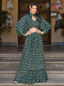 Best Quality Ethnic Georgette <b>Lehenga</b> Choli with Dupatta Embroidery Work for Wedding and Party - Product Image 4