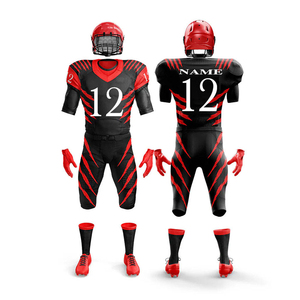 Uniformes de Fútbol Americano al por Mayor, Conjunto Completo de Alta Calidad, Jersey y Pantalones con Tela Elástica y Costuras Resistentes - Product Image 4