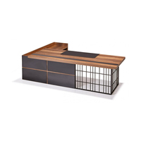 CEO Mobilier de luxe pour la maison ou le bureau Chaise de direction en bois design Ergonomique à dossier haut