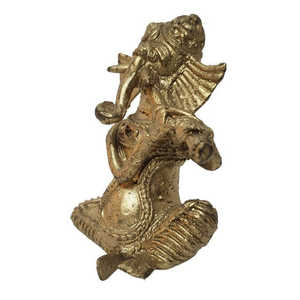 Sculpture Dhokra unique de Mukherjee Handicrafts, objet décoratif, 20,2x6,4x10cm - Product Image 1