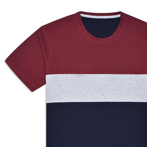 Nueva Camiseta de algodón de verano a la moda para hombre, estilo informal de punto 100% con estampado de logotipo personalizado de Color sólido y letras - Product Image 2