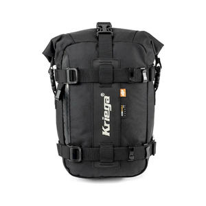 Bolsa de sillín compacta impermeable de PVC Kriega US-5 para cualquier motocicleta con características de bolsas para motocicleta y soporte trasero - Product Image 1