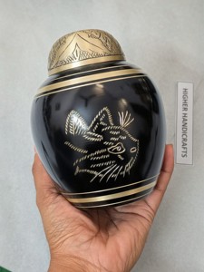 Urna Funeraria para Mascotas con Tapa de Domo para Cenizas de Gato, Urnas de Metal Grabadas Hermosas para Mascotas, Suministros Funerarios al por Mayor - Product Image 5
