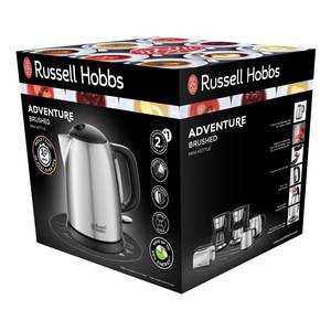 Bouilloire électrique compacte Russell Hobbs 2400W 1L Adventure, modèle noir et argent, 24991 70 - Product Image 2