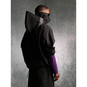 Men's Lightweight Nylon Zip Jacket with Custom Logo Premium Design Windbreaker Pullover Style Oversized Canvas <b>Fabric</b> Set - Product Image 2