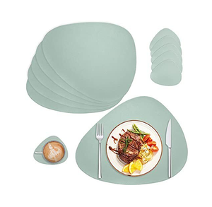 Latest Design <b>Leather</b> <b>Placemat</b> Table Mat Heat Resistant for Daily Use Waterproof Wipe Able Wash Able Attractive Design - Product Image 4